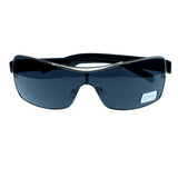 UV protection Shatter resistant Poly carbonated Goggle-Sunglasses With Logo Accents Silver-Tone & Black Colored #3942