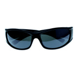 Black & Gray Colored Acrylic Sport-Sunglasses With Logo Accents #3930