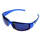Blue & Green Colored Acrylic Sport-Sunglasses With Logo Accents #3922