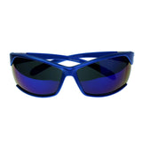 Blue & Purple Colored Acrylic Sport-Sunglasses With Logo Accents #3928