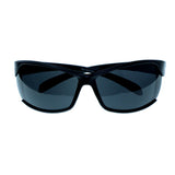 Black & Green Colored Acrylic Sport-Sunglasses With Logo Accents #3928