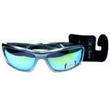 Mi Amore UV protection Shatter resistant Sport-Sunglasses Silver-Tone & Multicolor