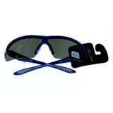 Mi Amore UV protection Shatter resistant Poly Carbonate Wrap-Sunglasses Two-Tone & Blue