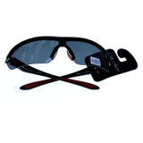 Mi Amore UV protection Shatter resistant Poly Carbonate Wrap-Sunglasses Two-Tone & Black
