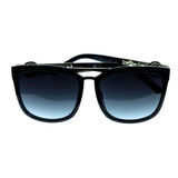 Mi Amore UV protection Shatter Resistant Poly carbonate Oversize-Sunglasses Black Frame & Black Lens