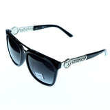 Mi Amore UV protection Shatter Resistant Poly carbonate Oversize-Sunglasses Black Frame & Black Lens