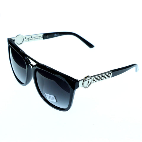 Mi Amore UV protection Shatter Resistant Poly carbonate Oversize-Sunglasses Black Frame & Black Lens