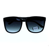 Mi Amore UV protection Shatter Resistant Poly carbonate Oversize-Sunglasses Black Frame & Black Lens