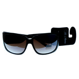 Mi Amore UV protection Oriental print Goggle-Sunglasses Black Frame & Black Lens
