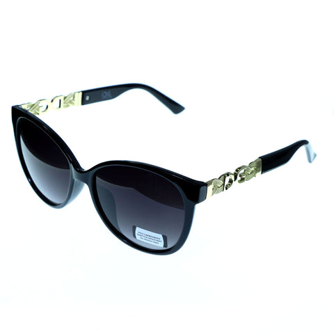 Mi Amore UV protection Shatter Resistant Poly carbonate Oversize-Sunglasses Black Frame & Black Lens
