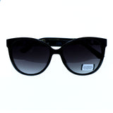 Mi Amore UV protection Shatter Resistant Poly carbonate Oversize-Sunglasses Black Frame & Black Lens