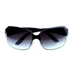 Mi Amore UV protection Oversize-Sunglasses Silver-Tone Frame/Purple Lens