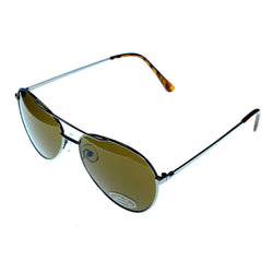 Mi Amore UV protection Aviator-Sunglasses Silver-Tone/Brown