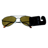 Mi Amore UV protection Aviator-Sunglasses Silver-Tone/Brown