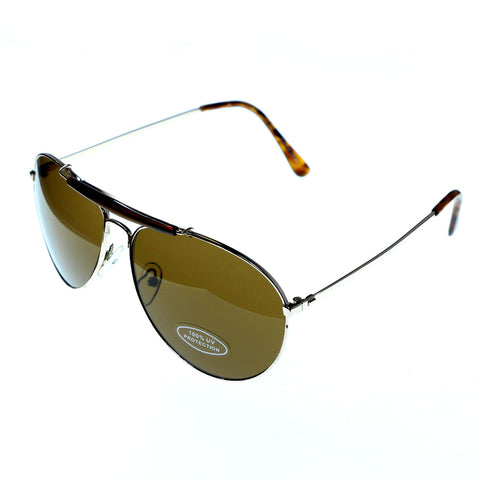 Mi Amore UV protection Aviator-Sunglasses Gold-Tone Frame/Brown Lens