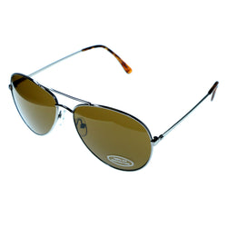 Mi Amore UV protection Aviator-Sunglasses Silver-Tone/Brown