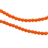 4mm Fiberoptic Cats Eye Round Chinese Orange 4CE04