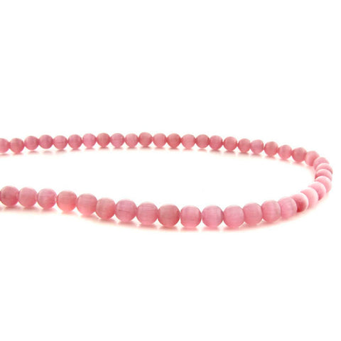 4mm Fiberoptic Cats Eye Round Rose 4CE08