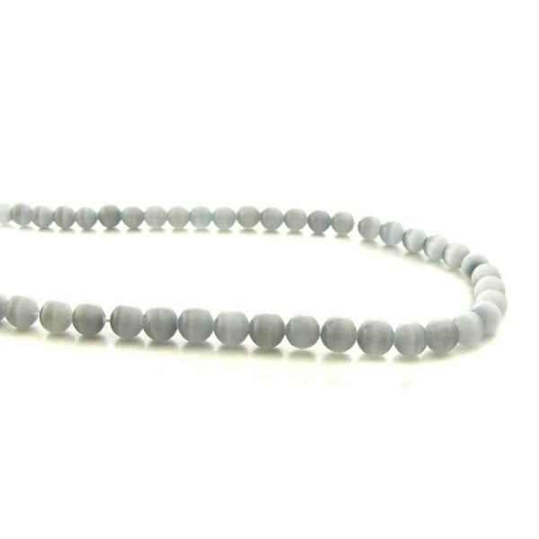 4mm Fiberoptic Cats Eye Round Gray 4CE18