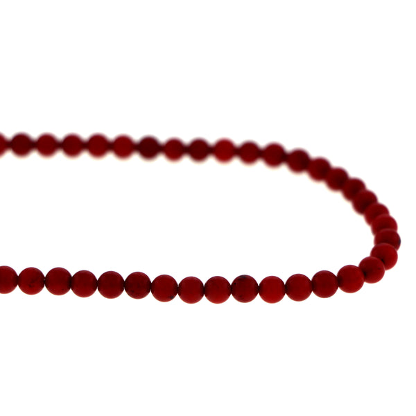 4mm Gemstone Rounds Coral 4GR04