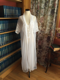 Bridal Nightgown and Sheer Gossamer Robe Set