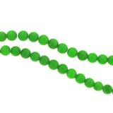 6mm Fiberoptic Cats Eye Round Brt Green 6CE02
