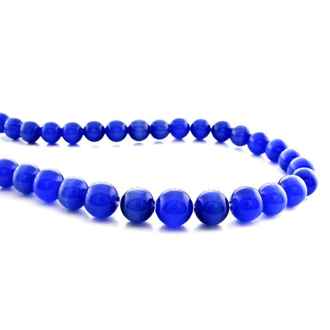 6mm Fiberoptic Cats Eye Round Sapphire 6CE03