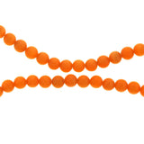 6mm Fiberoptic Cats Eye Round Chinese Orange 6CE04
