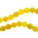 6mm Fiberoptic Cats Eye Round Dark Yellow 6CE21