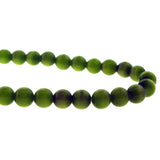 6mm Fiberoptic Cats Eye Round Green 6CE22