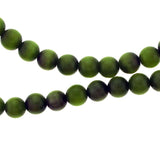 6mm Fiberoptic Cats Eye Round Green 6CE22