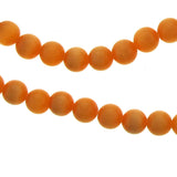 6mm Fiberoptic Cats Eye Round Orange 6CE24