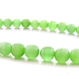 6mm Fiberoptic Cats Eye Round Mint Green 6CE25