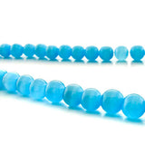 6mm Fiberoptic Cats Eye Round Aqua 6CE27