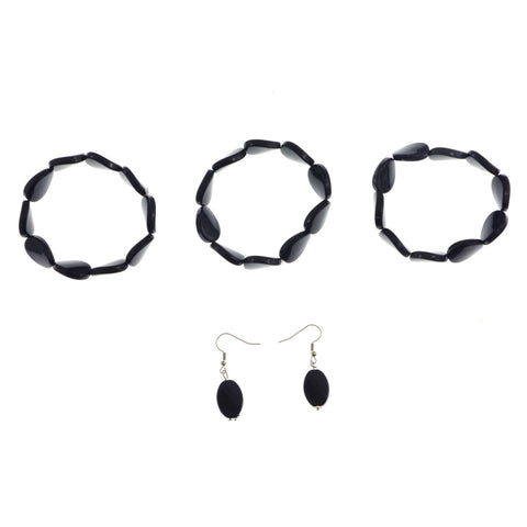 Mi Amore Bracelet-Earring-Set Purple
