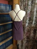 Plum Stretch Microfiber Sleek and Sexy Chemise