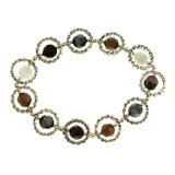 Mi Amore Stretch-Bracelet Multicolor/Silver-Tone
