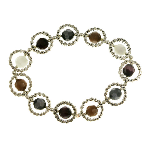 Mi Amore Stretch-Bracelet Multicolor/Silver-Tone