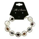 Mi Amore Stretch-Bracelet Multicolor/Silver-Tone