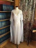 Bridal Nightgown and Sheer Gossamer Robe Set