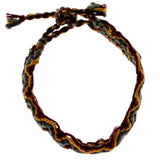 Colorful Fabric Friendship-Bracelet #4178