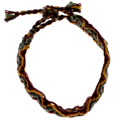 Colorful Fabric Friendship-Bracelet #4178