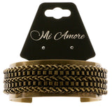 Gold-Tone Metal Cuff-Bracelet #4175
