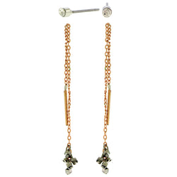 Gold-Tone Dangle And Stud Earrings Set AEME3