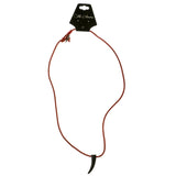 Tusk Pendant-Necklace Red & Black Colored #4165
