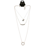 Stars Shine On Adjustable Length Multiple-Necklace-Set With Crystal Accents Colorful #4163