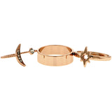 Rose Gold-Tone 3 Piece Ring Set AER1