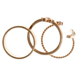 Rose Gold-Tone 3 Piece Ring Set AER1