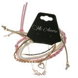 Heart Love Multiple-Bracelets With Crystal Accents Colorful #3665