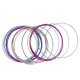 Glittery Multiple-Bangle-Bracelets Colorful #3673
